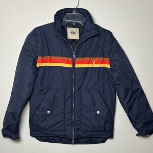 Lightning Bolt A Pure Source Surf Brand Navy Puffer jacket OR vest size S